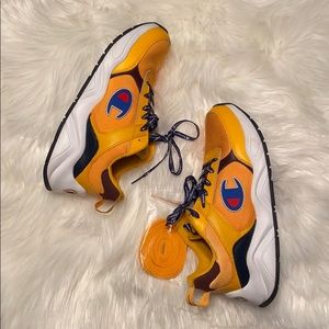 💎Mens Gold 93Eighteen Champion sneakers size 7.5